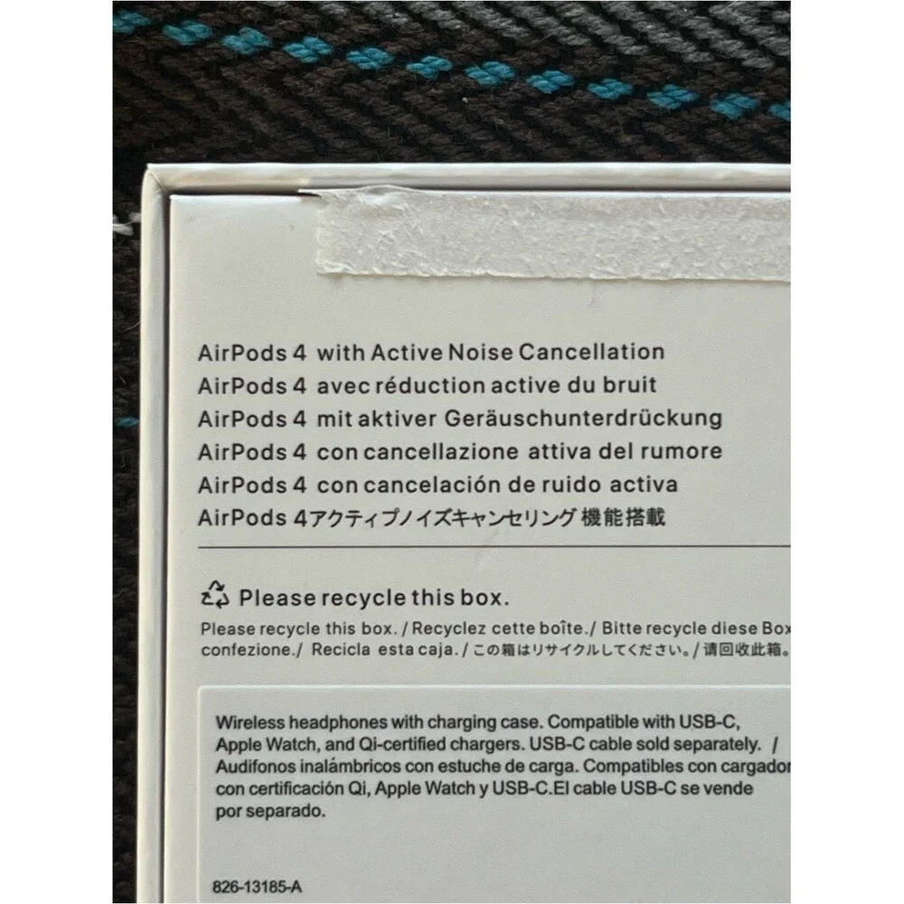 Apple AirPods 4 ANC Active Noise Cancellation USB-C With Box Bluetooth